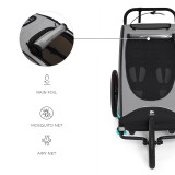 Kinderkraft Nava 3-in-1 Stroller - Hawaiian Blue