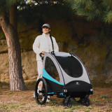 Kinderkraft Nava 3-in-1 Stroller - Hawaiian Blue