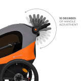 Kinderkraft Nava 3-in-1 Stroller - Sunny Orange