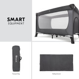 Hauck Dream N Play Plus Travel Cot - Grey