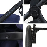 My Babiie MB450 LUXE 3-in-1 Travel System + Base - Indigo
