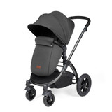 Ickle Bubba Stomp Luxe Cabriofix i-Size Travel System - Black/Charcoal Grey/Black