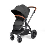 Ickle Bubba Stomp Luxe Cabriofix i-Size Travel System - Black/Charcoal Grey/Tan
