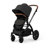 Ickle Bubba Stomp Luxe Cabriofix i-Size Travel System - Black/Charcoal Grey/Tan