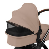 Ickle Bubba Stomp Luxe Cabriofix i-Size Travel System - Black/Desert/Tan