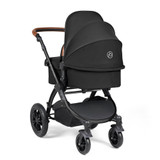 Ickle Bubba Stomp Luxe Cabriofix i-Size Travel System - Black/Midnight/Tan