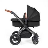 Ickle Bubba Stomp Luxe Cabriofix i-Size Travel System - Black/Midnight/Tan