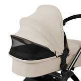 Ickle Bubba Stomp Luxe Cabriofix i-Size Travel System - Black/Stone/Black