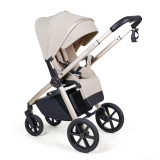 My Babiie MB450 LUXE 3-in-1 Travel System + Rotating Car Seat & Base - Feather
