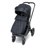 My Babiie MB450 LUXE 3-in-1 Travel System + Rotating Car Seat, Toddler Seat & Base - Black