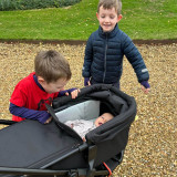 Out N About Nipper V6 Plus Switch Newborn Bundle - Rocksalt Grey