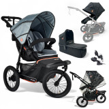 Out N About Nipper V6 Plus Switch Newborn Bundle - Rocksalt Grey