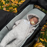 Out N About Nipper V6 Plus Switch Newborn Bundle - Rocksalt Grey