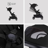 Silver Cross Nia Pebble 360 Pro2 Travel System with Accessories - Onyx