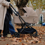 Silver Cross Nia Stroller with Carrycot (lifestyle)