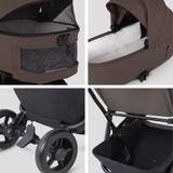 Silver Cross Nia Cloud T Travel System with Accessories - Chocolate