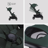 Silver Cross Nia Cloud T Travel System with Accessories - Conifer