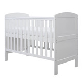 Ickle Bubba Coleby Mini Cot Bed & Premium Sprung Mattress - White