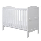 Ickle Bubba Coleby Mini Cot Bed & All Seasons Premium Pocket Sprung Mattress - White