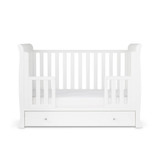 Ickle Bubba Snowdon 4 in 1 Mini Cot Bed and Fibre Mattress  - White