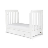 Ickle Bubba Snowdon 4 in 1 Mini Cot Bed and Premium Sprung Mattress - White
