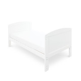 Ickle Bubba Coleby Cot Bed, Under Drawer & All Seasons Premium Pocket Sprung Mattress - White