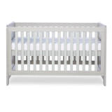 Ickle Bubba Pembrey Cot Bed and Fibre Mattress - Ash Grey