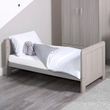 Ickle Bubba Pembrey Cot Bed and Premium Sprung Mattress - Ash Grey
