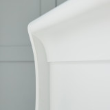 Ickle Bubba Snowdon Classic Cot Bed and Premium Sprung Mattress - White