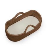 Ickle Bubba Nova Moses Basket & Stand - Mocha/White