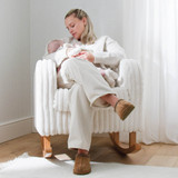 CuddleCo Etta Nursing Chair - Faux Fur Cream