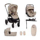 Nuna Triv LX + Arra Flex & Base Curv Travel System Bundle - Cosmopolitan