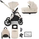 My Babiie MB450 LUXE 2-in-1 Pushchair & Carrycot - Feather (Ex-Display)