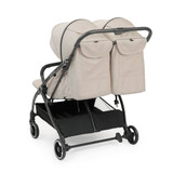 Ickle Bubba Aries Double Autofold Stroller - Stone