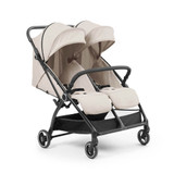 Ickle Bubba Aries Double Autofold Stroller - Stone