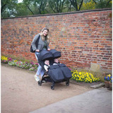 Ickle Bubba Aries Double Autofold Stroller (lifestyle)