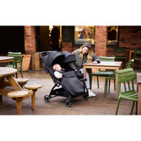 Ickle Bubba Aries Double Autofold Stroller (lifestyle)
