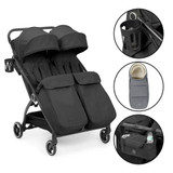 Ickle Bubba Aries Double Prime Autofold Stroller - Graphite Grey