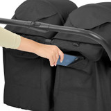 Ickle Bubba Aries Double Prime Autofold Stroller - Graphite Grey