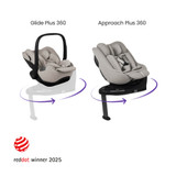 Silver Cross Complete Plus 360 Family Car Seat Bundle - Natural Taupe