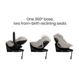 Silver Cross Complete Plus 360 Family Car Seat Bundle - Natural Taupe