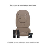 Silver Cross Breez Cloud T Car Seat Bundle - Champagne