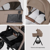 Silver Cross Breez Pebble 360 Pro2 Car Seat Bundle - Champagne