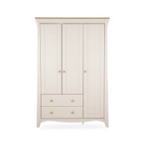 CuddleCo Clara Triple 2 Drawer Wardrobe - Cashmere/Ash