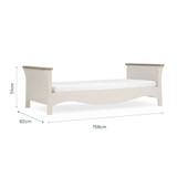 CuddleCo Clara Toddler Bed - Cashmere/Ash