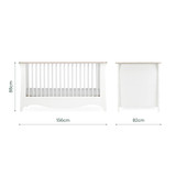 CuddleCo Clara Luxe 3 Piece Room Set - White/Ash