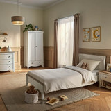 CuddleCo Clara Luxe 3 Piece Room Set - White/Ash