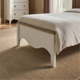CuddleCo Clara Single Bed - White/Ash