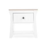 CuddleCo Clara Bedside Table - White/Ash