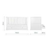 CuddleCo Beaumont 3 Piece Room Set - White